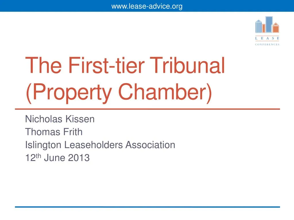 First-tier Tribunal (Property Chamber)
